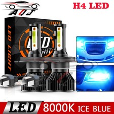 For Honda CR-V 1997 1998 1999 2000 2001 - 2X Blue LED Headlight Bulbs Hi Lo Beam
