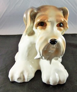 Wire Haired Fox Terrier Lg Figurine 7 Tall Made In China Ebay