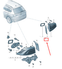 Skoda Karoq Nu, Heckklappen-Rücklicht hinten links, 57A945307, Originalteil