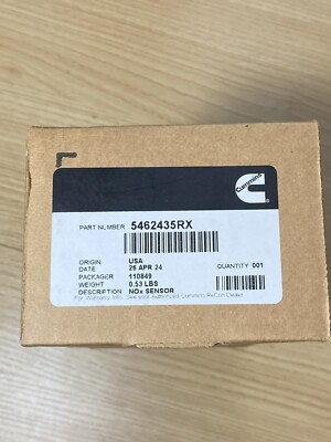Genuine Cummins OEM NOx Sensor 5462435RX