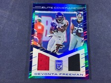 L3-76 FOOTBALL CARD - DEVONTA FREEMAN FALCONS - GAME WORN JERSEY - 2016 PANINI