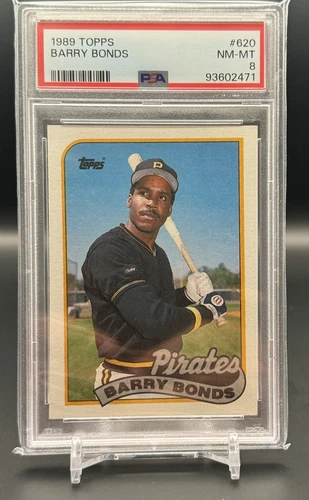 1989 BARRY BONDS TOPPS #620 PSA 8 PIRATES 