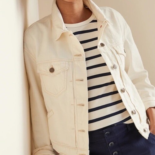 OLD NAVY Women's White Denim Trucker 