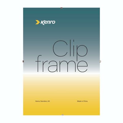 Kenro Glas Clip Rahmen für Bilder Gemälde und Poster Wandbehang Größen