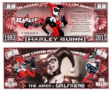 OUR HARLEY QUINN COMIC STRIP BILL (WITH PROTECTIVE SLEEVE)