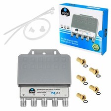 Interruttore DiSEqC con interruttore WSG HB-DIGITAL 4/1 switch SAT LNB 4K + spina F