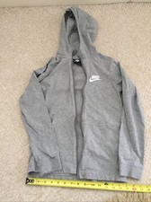 Boys Nike Hoodie L- Gray -lightweight Cotton