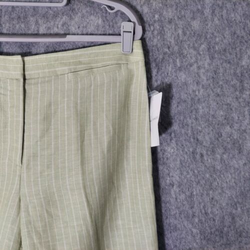 Emma James Linen Bermuda Shorts 12 Flat Front Breathable Lightweight Striped 14" - Picture 3 of 9