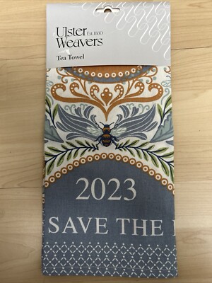 Ulster Weavers HM King Charles III Krönung Geschirrtuch God Save Flagge Biene 2023