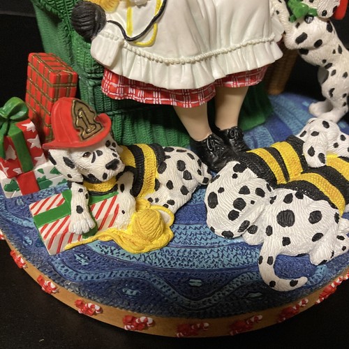 Mrs Claus Christmas Figure Danbury Mint Mrs Santa Claus With Dalmatians Dogs - Picture 9 of 12
