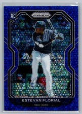 2021 Panini Prizm #85 Estevan Florial Blue Donut Circles Prizm #/199