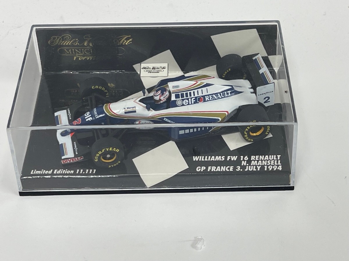 1/43 Minichamps Williams Renault FW16 From 1994 GP France F1 JP27