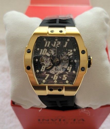 Invicta S1 Rally Automatic Men's Watch - 44mm, Black, Gold 44892