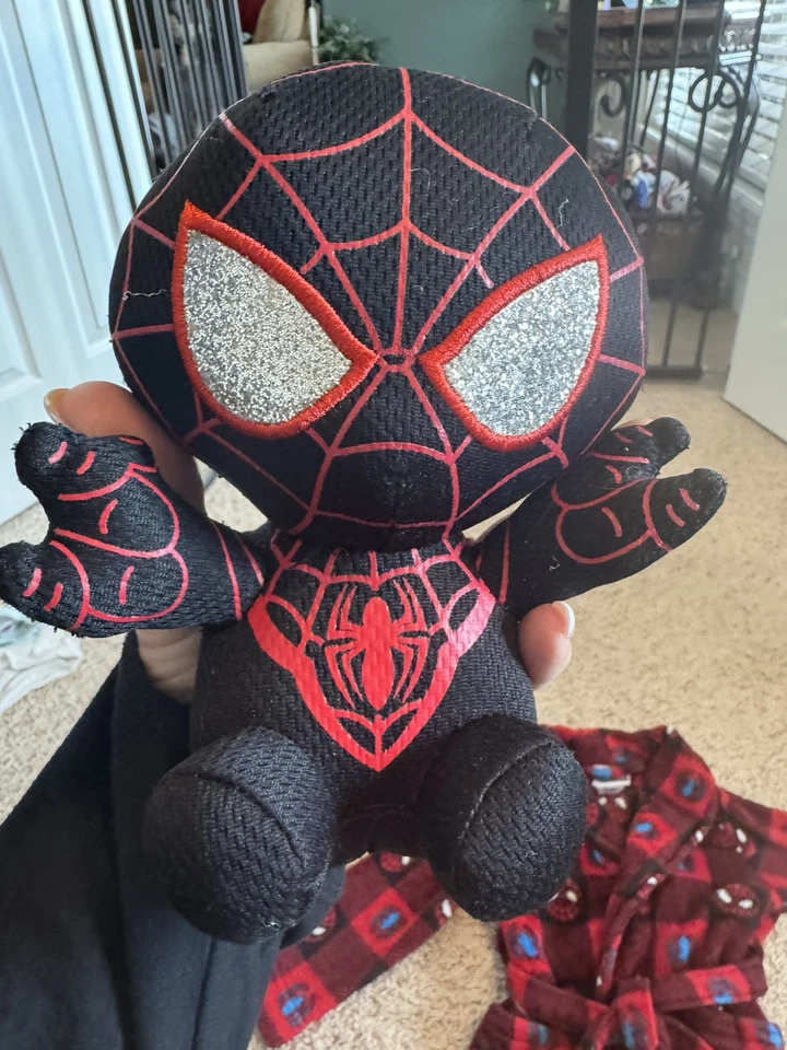 Мальчики размер 3T Spider-Man халат с плюшевая игрушка Spider-Man - Изображение 4 из 4