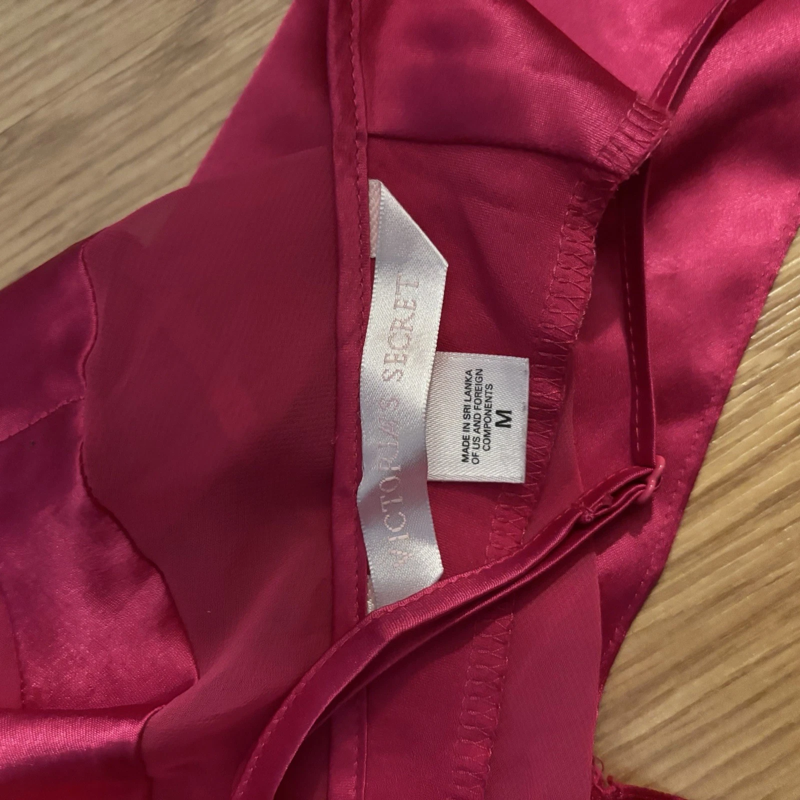 UNDERCOVER Abito Victoria's Secret Coquette rosa seta slip epoca Y2K
