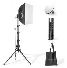 RALENO Softbox Photography Lighting Kit, 16'' x 16'' Softbox Lighting