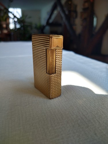 Accendino DuPont Placcato oro Anni 60 Vintage diamantato - Foto 2 di 12
