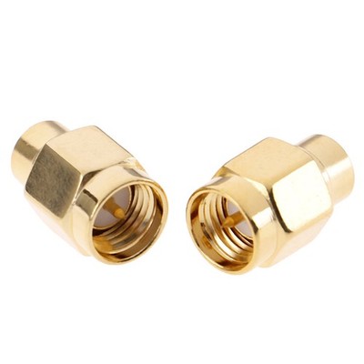 2pcs 2W 6GHz 50 Ohm SMA Stecker RF Koaxial Abschluss Dummy Last vergoldet