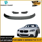GLOSS BLACK FRONT SPLITTER LIP DIFFUSER FOR BMW 5 SERIES F10 11-17 M PERFORMANCE