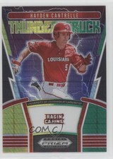 2020 Prizm Draft Picks Thunderstruck Green & Yellow Hyper Hayden Cantrelle 0ne3