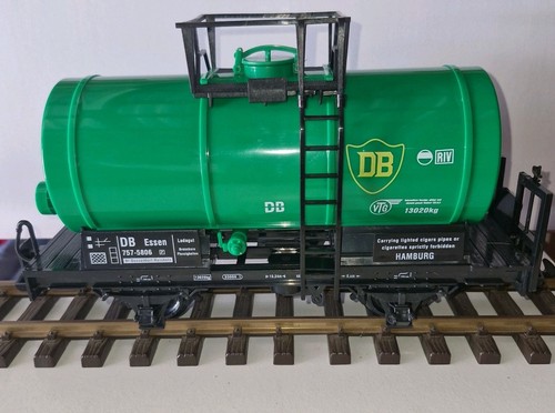 NEU SPUR G 45mm SPUR GRÜN ÖLTANKWAGEN LGB KOMPATIBEL GARTENBAHN ZUG - Bild 6 von 10