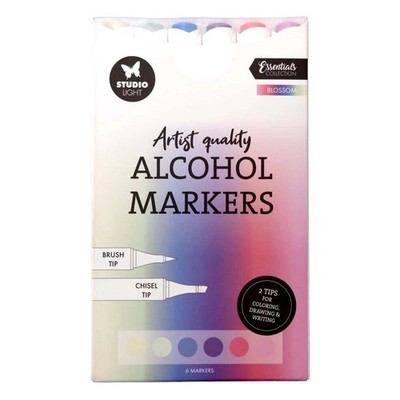 Alkoholmarker Doppelstift Set Blossom Essentials Nr. 42 - Studio Light - 6 Stück