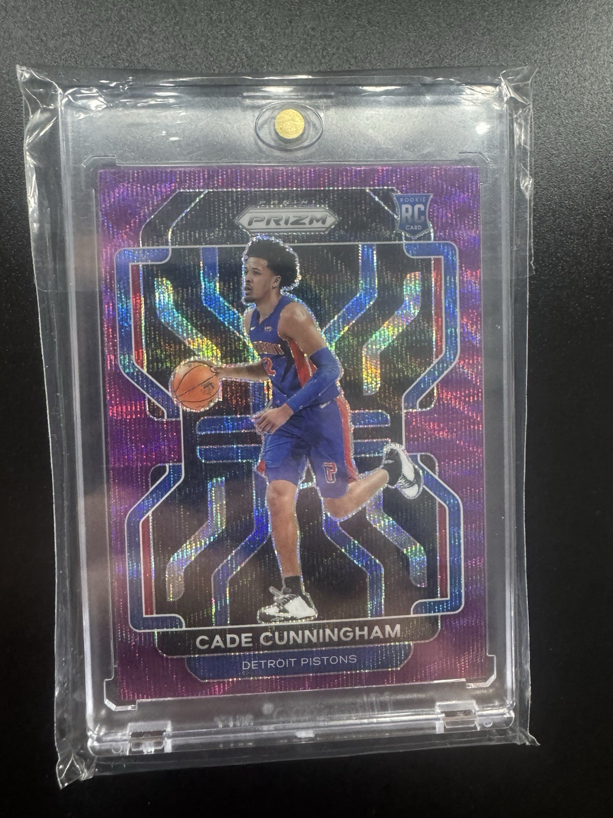2021-22 Panini Prizm - Cade Cunningham #282 Purple Wave Prizm (RC)