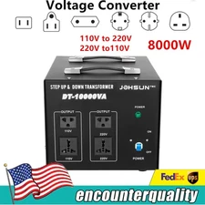 8000W Voltage Converter Transformer Step Up Down 110V to 220V,220V to110V Power