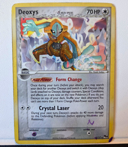 Deoxys Delta Species 2/17 POP Series 4 Holo Rare Pokemon TCG