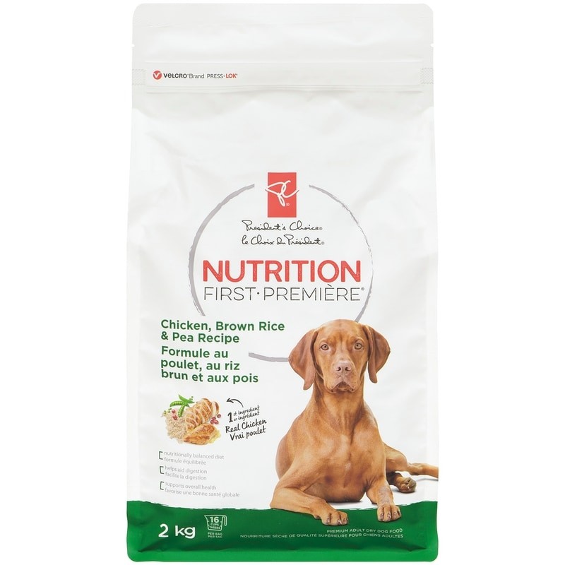 President's Choice Nutrition First Dog Food, Chicken, Brown Rice & Pea