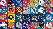 NFL BIG Chain Logo Necklace, Hype Chain 3D Printed Pick your Team