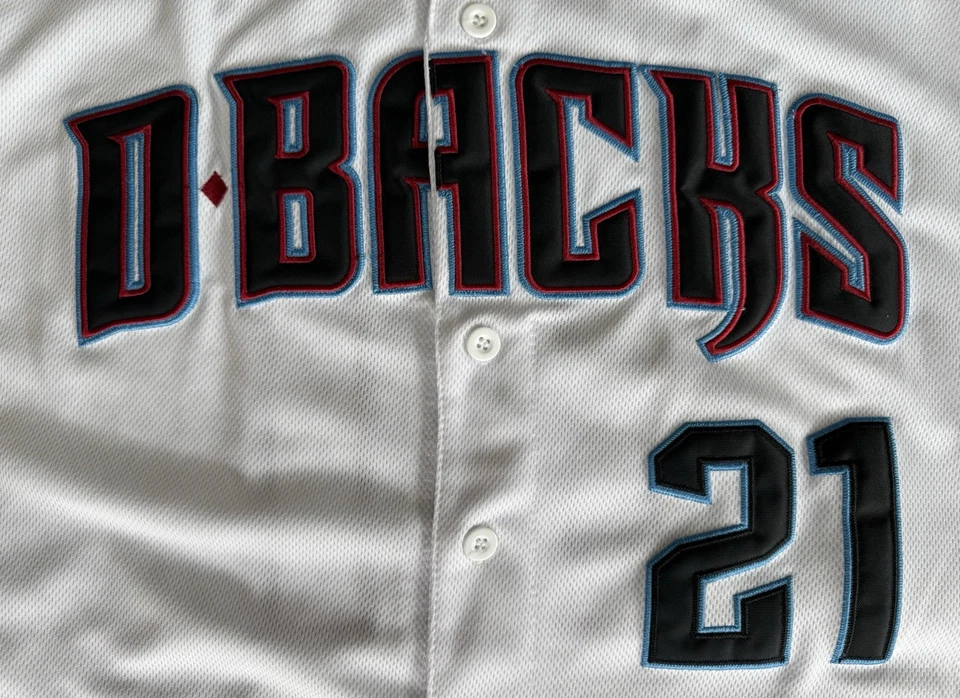 CAMISETA ZACK GREINKE ARIZONA DIAMONDBACKS AUTÉNTICA MAJESTUOSA BÉISBOL SE AJUSTA GRANDE Foto 3 de 4