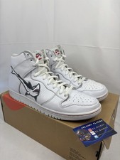 Size 12 - Oski x Nike Dunk SB High Great White Shark for sale