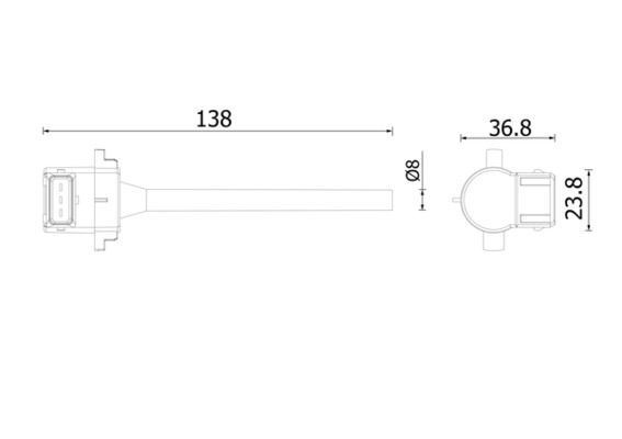 MAHLE CRTX 4 000S LEVEL CONTROL SWITCH COOLANT LEVEL INDICATOR
