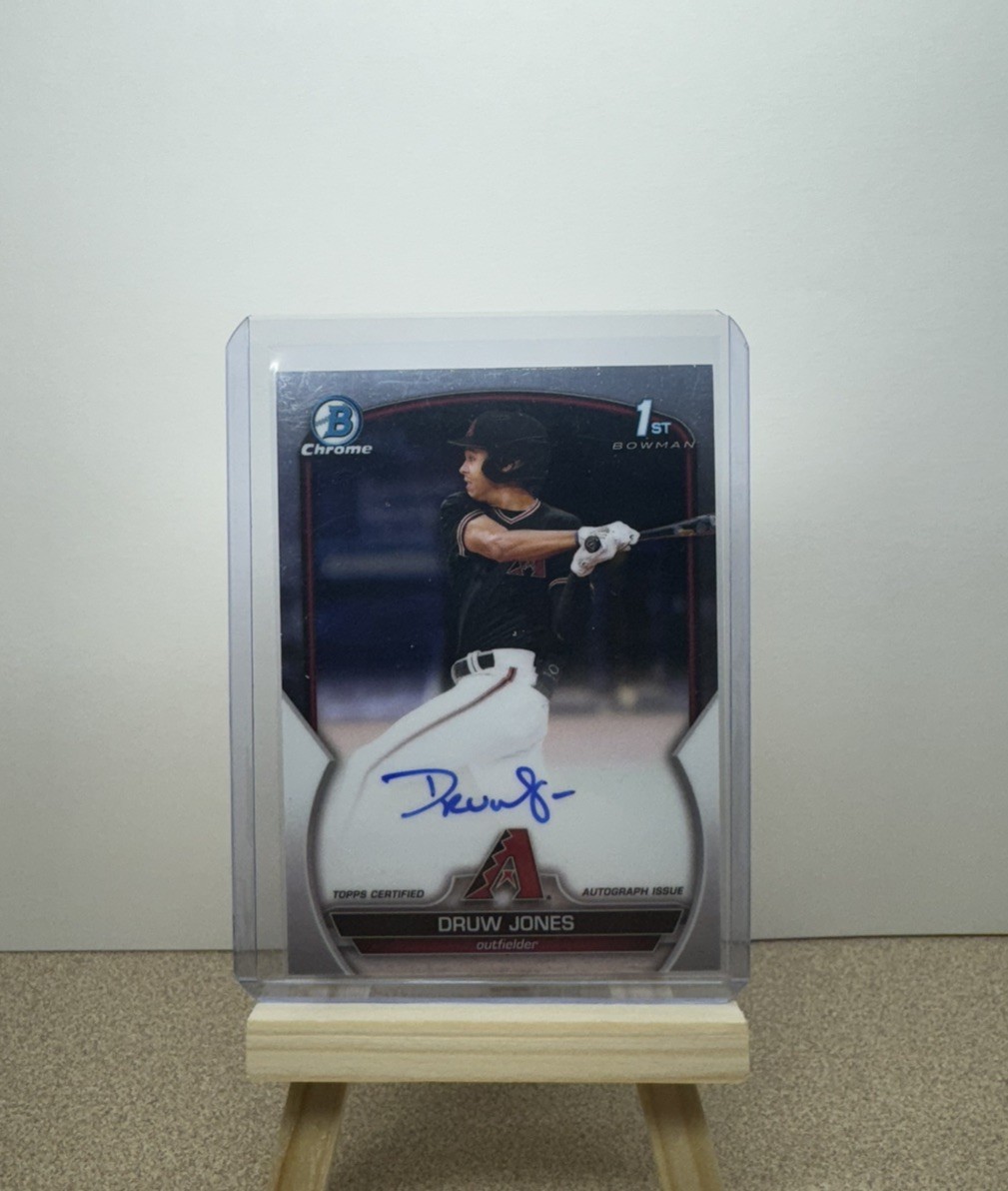 2023 Bowman Chrome Druw Jones 1st Bowman Chrome Auto Diamondbacks
