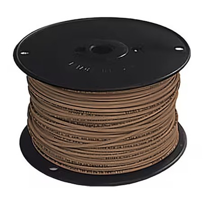 Southwire 11586501 Thhn Building Wire, Copper, 14 Awg, 1C, Brown, Solid, 500 Ft