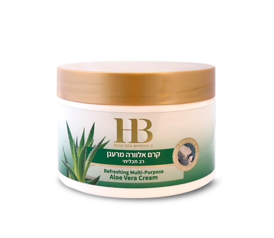 H&B Aloe Vera Cream Dead Sea Minerals Skin Care Israel 350ml Moisturizer