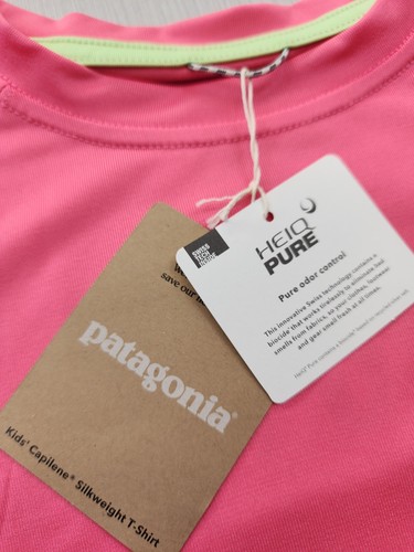 New Patagonia Kids Cap Cool Silkweight HEIQ Pure Odor Control Youth LARGE (12) - Picture 5 of 11
