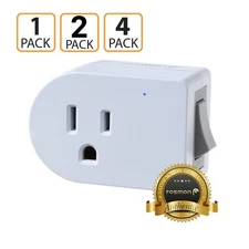 Grounded AC Power ON/OFF Switch 245J Surge Protector Outlet Wall Plug