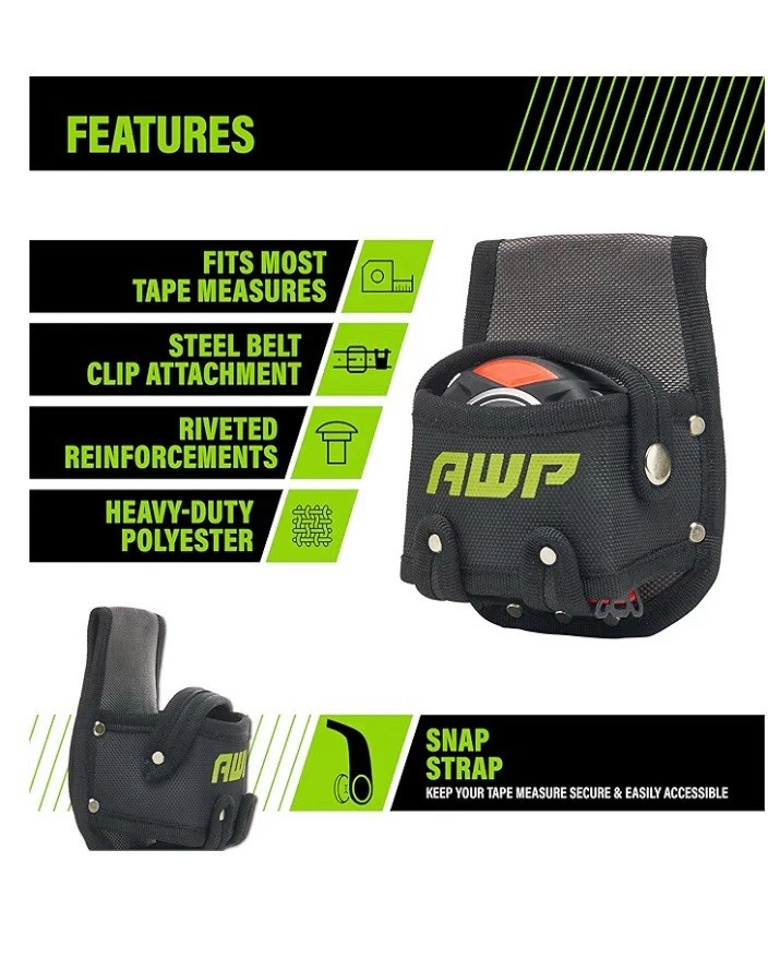 Tool belt Holster with Belt Clip for tape measurer. - Image 2 of 3