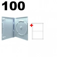 100 PREMIUM STANDARD Single DVD Cases 14MM **1-3 DAYS