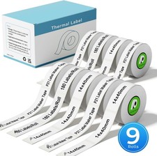 9 Rolls Compatible with Nelko P21 Label Maker Tape, 14X40Mm 0.55"X1.57" Self-A