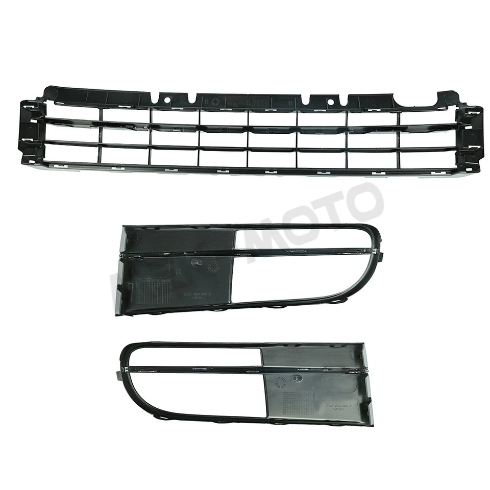 Front Bumper Lower Grille Trim Fog Light For Volkswagen Beetle 2012-16 5C5853671 Foto 3 de 4