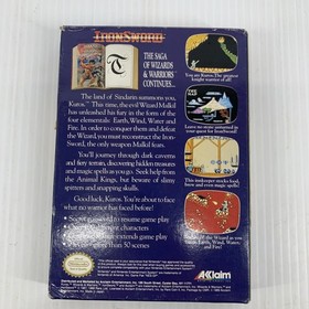 IronSword Wizards & Warriors II NES Nintendo Complete CIB Manual Video Games