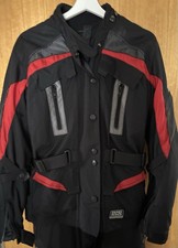 IXS Motorradkombi Rot/Schwarz, mit Protektore...