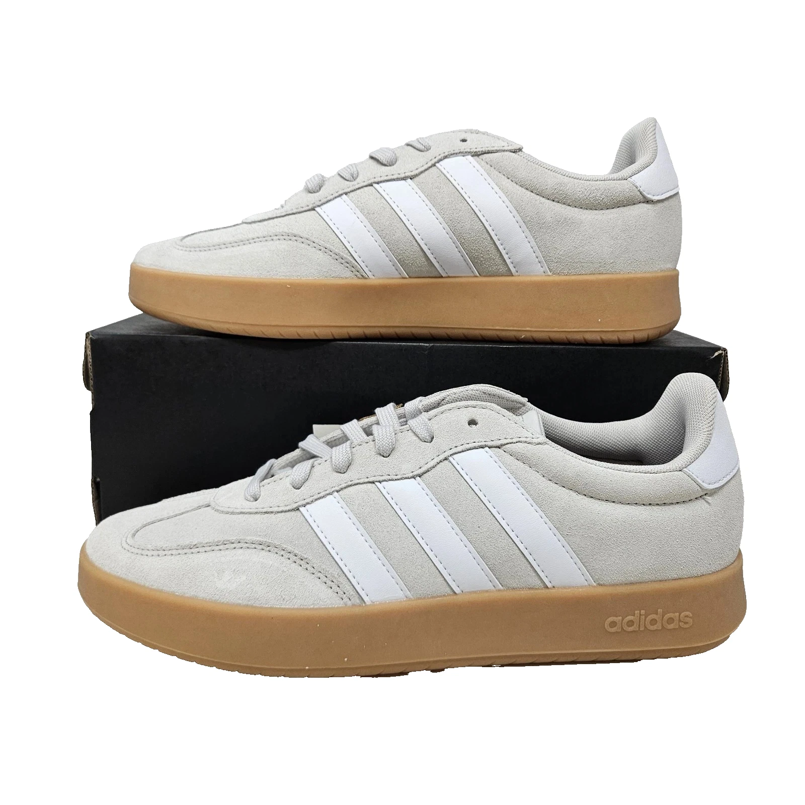 Adidas Barreda 'Grey White Gum' Sneaker JR1325 Shoes Men's Size 10.5