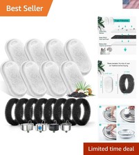 Cat Water Fountain Filters with Sponges &ndash; 8 Pack for Clean Hydration