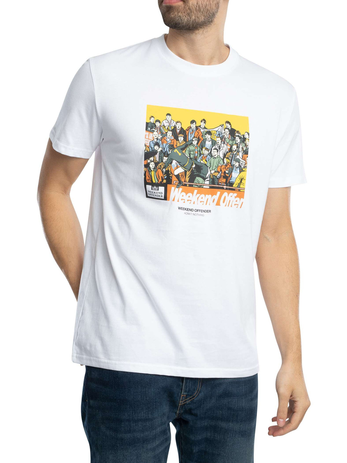 Мужская футболка с рисунком Selhurst от Weekend Offender белая 4490₽