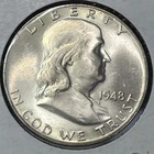 1948 Franklin Half Dollar FBL UNC Real beauty!!!! High strike!!