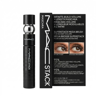 M·A·C Stack Mascara 12 ml Schwarz Volumengebend Verlängernd Wimperntusche